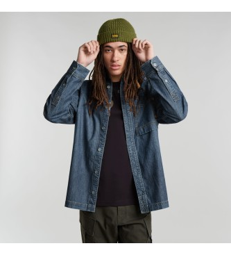 G-Star para hombre. D24764-D539-G337 Camisa 1-Pocket Regular Denim azul (XXL), Casual, Algodón, Manga larga