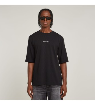 G-Star para hombre. D26032-D965-6484 Camiseta Checquard Tweeter negro (S), Casual, Manga corta, Algodón Orgánico, Sostenible