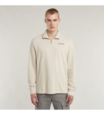 G-Star para hombre. D26619-D965-1603 Camiseta Checquard blanco (XL), Casual, Manga larga, Algodón Orgánico, Sostenible