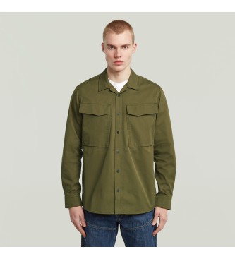 G-Star para hombre. D26942-E077-C744 Camisa Cargo Pocket Regular verde (S), Casual, Algodón, Manga larga