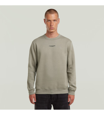 G-Star para hombre. D24914-C235-G106 Sudadera Center chest logo gris (M), Casual, Algodón Orgánico, Sostenible