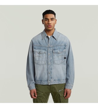 G-Star para hombre. D23593-D943-H133 Chaqueta Dakota azul (XL), Casual, Algodón Orgánico, Sostenible