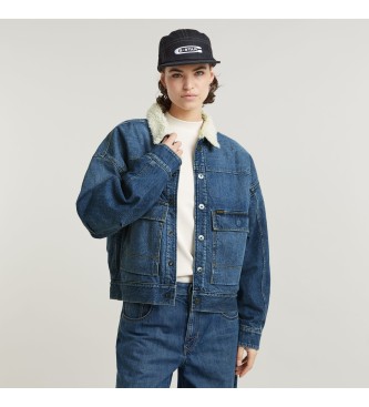 Chaqueta Drifter Sherpa azul (XXS), Casual, Algodón, Denim, G-Star outlet 2024.