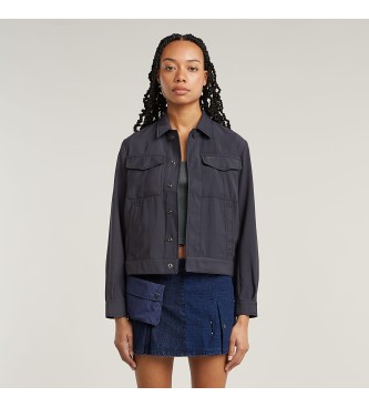 G-Star para mujer. D26003-D522-860 Chaqueta Officer 3.0 gris (L), Casual, Viscosa