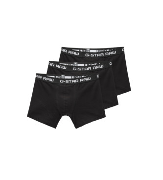 G-Star para hombre. D03359-2058-4248 Pack 3 Bóxers Classic negro (M), Homewear, Algodón