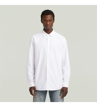 G-Star para hombre. D25196-C895-B579 Camisa Clean Regular blanco (L), Casual, Algodón, Manga larga
