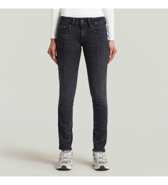 G-Star para mujer. D27699-E102-H428 Jeans Contor 3D Slim negro (30/34), Casual, Denim, Sostenible, Algodón Reciclado