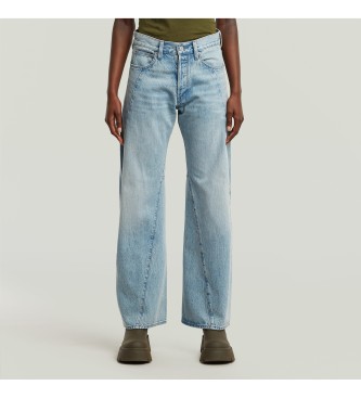 G-Star para mujer. D27690-D788-H466 Jeans Contor 3D Wide azul (25/30), Casual, Denim, Sostenible, Algodón Reciclado