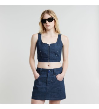 Corsé Origins azul (S), Casual, Sin mangas / Tirantes, Algodón Orgánico, Sostenible, G-Star outlet 2024.