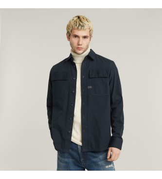 Camisa CPO Regular marino (XS), Casual, Algodón, Manga larga, G-Star outlet 2024.