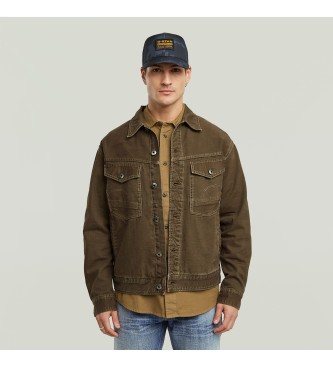 G-Star para hombre. D23593-D491-H159 Chaqueta Dakota Wren Marrón (XL), Casual, Algodón