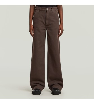 G-Star para mujer. D26432-E078-H178 Jeans Deck 2.0 High Loose Chino marrón (31/30), Casual, Algodón