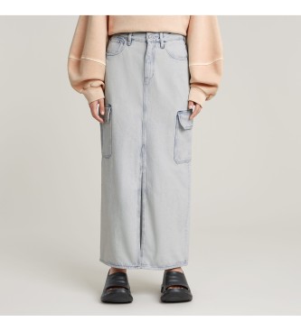 G-Star para mujer. D24386-D436-H122 Falda Viktoria azul (27), Casual, Algodón, Denim