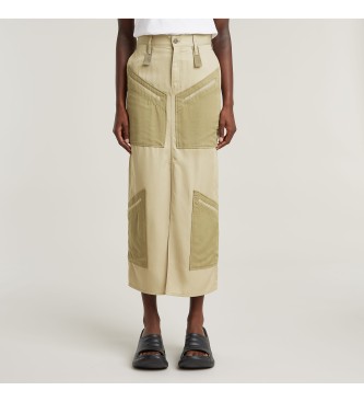 G-Star para mujer. D26015-D521-C626 Falda Viktoria Tone On Tone verde (26), Casual, Lyocell