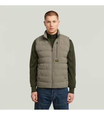 G-Star para hombre. D24277-D518-273 Chaleco Foundation Liner marrón (L), Casual, Algodón