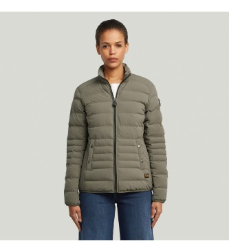 G-Starvoor vrouwen. D26954-D518-273 Foundation gewatteerde jas groen (M), Casual, Polyester
