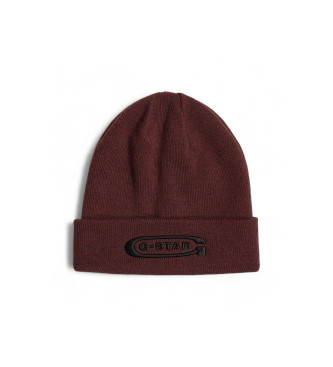 G-Star unisex. D24722-C754-9823 Gorro Originals Artwork Long granate (OSFA), Casual, Poliéster Reciclado, Sostenible