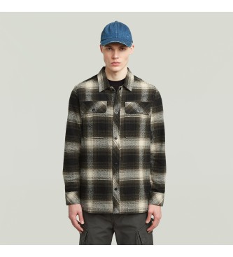 G-Star para hombre. D25388-E074-H567 Sobrecamisa GPO marrón (M), Casual, Algodón, Manga larga
