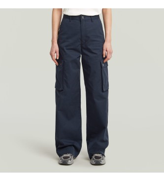 G-Star para mujer. D27058-E077-C742 Pantalón High Waist Cargo marino (30), Casual, Algodón