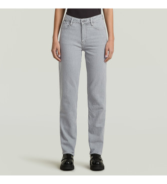 G-Starvoor vrouwen. D27704-E446-G829 Jeans Iggie Recht Grijs (34/32), Casual, Katoen