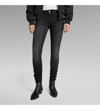 Jeans Lynn Mid Skinny negro (26/30), Casual, Algodón, Denim, G-Star outlet 2024.