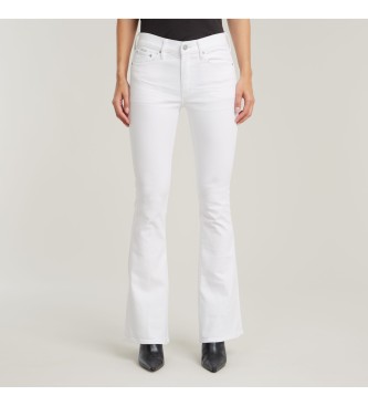 G-Star para mujer. D21290-C258-G547 Jeans 3301 Flare blanco (28/32), Casual, Denim, Algodón Orgánico, Sostenible