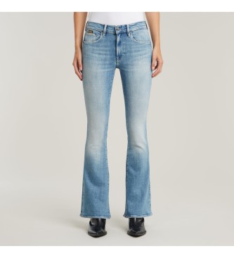 G-Star para mujer. D21290-D441-H099 Jeans 3301 Flare azul (29/32), Casual, Denim, Algodón Orgánico, Sostenible