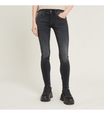 Jeans Lynn Mid Skinny negro (25/30), Casual, Algodón, Denim, G-Star outlet 2024.