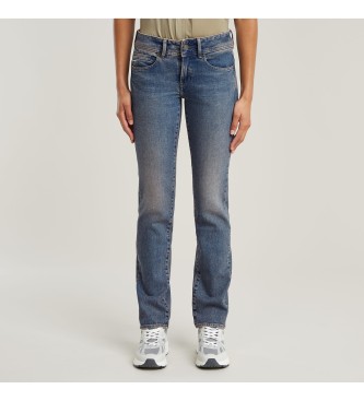 G-Star para mujer. D26424-D503-H072 Jeans Midge Slim Straight azul (27/32), Casual, Denim, Algodón Orgánico, Sostenible