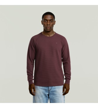 G-Star para hombre. D26650-D271-1545 Jersey Jirgi granate (XXL), Casual, Algodón