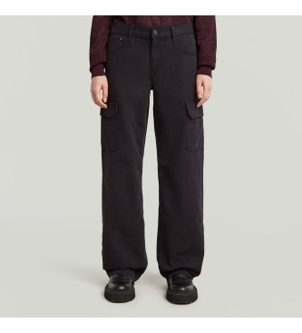G-Starvoor vrouwen. D24673-E078-B564 Judee Cargo Broek zwart (32/32), Casual, Duurzaam, Gerecycled Katoen