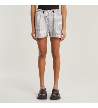 G-Star para mujer. D26167-D386-H066 Short running tejida gris (XS), Casual, Algodón Orgánico, Sostenible