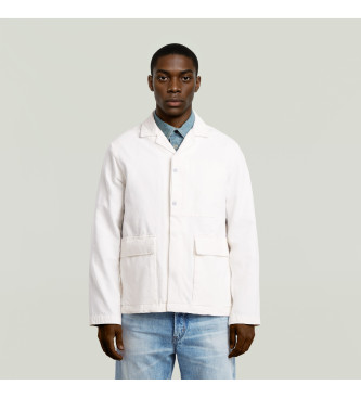 G-Star para hombre. D23027-D948-H161 Americana Marseille blanco roto (S), Casual, Sostenible, Algodón Reciclado