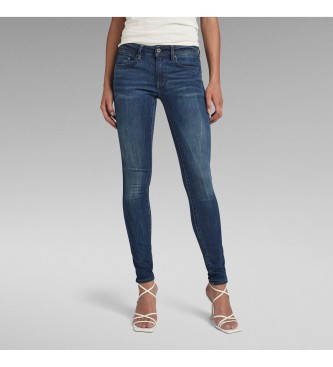 Jeans Midge Zip Mid-Waist Skinny azul (24/32), Casual, Algodón, Denim, G-Star outlet 2024.
