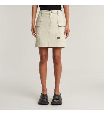 G-Star para mujer. D25235-D715-1214 Minifalda Cargo beige (28), Casual, Algodón