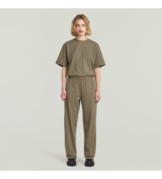 G-Star para mujer. D28670-B771-273 Mono de punto marrón (29/32), Casual, Algodón, Manga corta