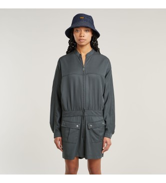 G-Star para mujer. D26543-D521-860 Mono Macro Balloon gris (XS), Casual, Manga larga, Lyocell