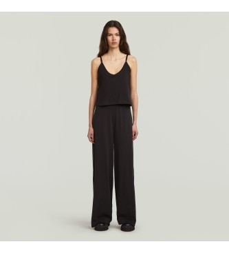 G-Star para mujer. D27874-D609-6484 Mono Spaghetti Strap Loose negro (L), Casual, Algodón, Sin mangas / Tirantes