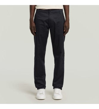 G-Starvoor mannen. D26400-C105-C742 Morry Tapered Chino Navy Broek (35/32), Casual, Biologisch katoen, Duurzaam, Marineblauw