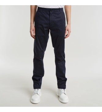 G-Starvoor mannen. D25547-5126-C742 Mosa rechte chino broek marine (35/38), Casual, Katoen, Marineblauw