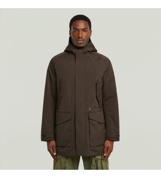 G-Star para hombre. D26891-E058-A926 Parka Multipocket marrón (L), Casual, Poliéster