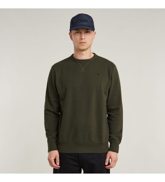 G-Star para hombre. D25121-D566-995 Sudadera Nifous verde (S), Casual, Algodón Orgánico, Sostenible