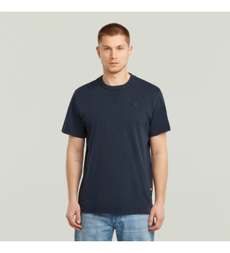 G-Star para hombre. D24449-2653-D418 Camiseta Nifous marino (L), Casual, Manga corta, Algodón Orgánico, Sostenible