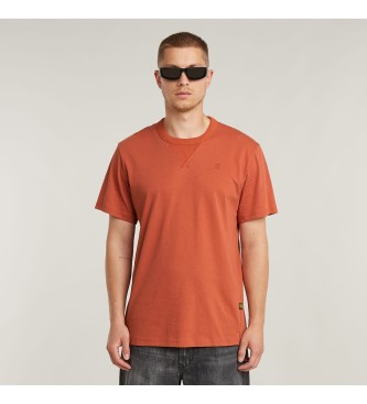 G-Star para hombre. D24449-336-4396 Camiseta Nifous naranja (L), Casual, Manga corta, Algodón Orgánico, Sostenible