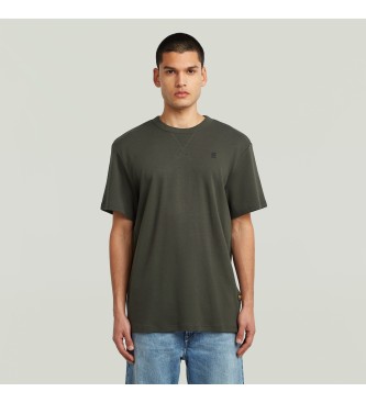 G-Starvoor mannen. D24449-D976-995 Nifous T-shirt groen (XXL), Casual, Korte mouwen, Biologisch katoen, Duurzaam