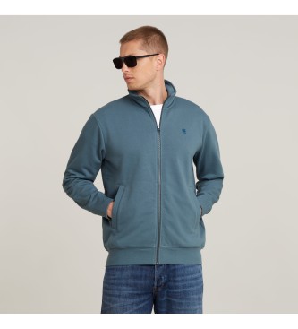 Sudadera Nifous zip azul (XS), Casual, Algodón Orgánico, Sostenible, G-Star outlet 2024.