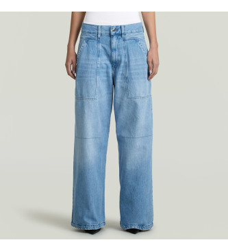 G-Star para mujer. D28788-E444-424 Jeans de Pata ancha azul (31/32), Casual, Algodón, Denim