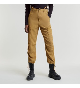 Pantalón Cargo Cropped Drawcord marrón (29), Casual, Viscosa, G-Star outlet 2024.