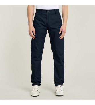 G-Star para hombre. D26400-D944-001 Pantalón chino Morry Tapered azul (28/30), Casual, Denim, Algodón Orgánico, Sostenible