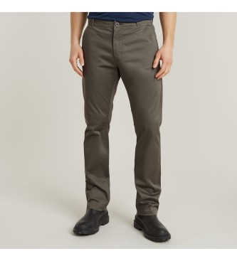 G-Star para hombre. D25547-5126-1260 Pantalón chino Mosa Straight gris (36/30), Casual, Algodón